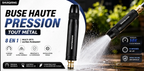 Pistolet haute pression 3-en-1 tout métal