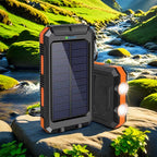 🔋 Batterie externe solaire 10 000 mAh avec double lampe LED – Chargeur portable idéal pour les voyages, le camping et les situations d'urgence. #TopPicks